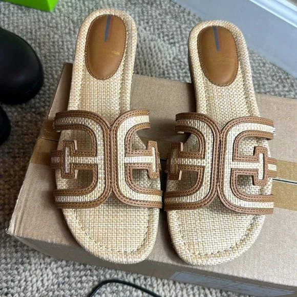 Sam Edelman • Women's Bay Slide Sandal • Bleached Beechwood Multi • Size 8.5 - Picture 11 of 16